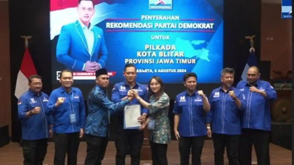 Batal Koalisi Dengan PDIP, Demokrat Usung Pasangan Syauqul Muhibbin-Elim Samba Maju Pilkada Blitar