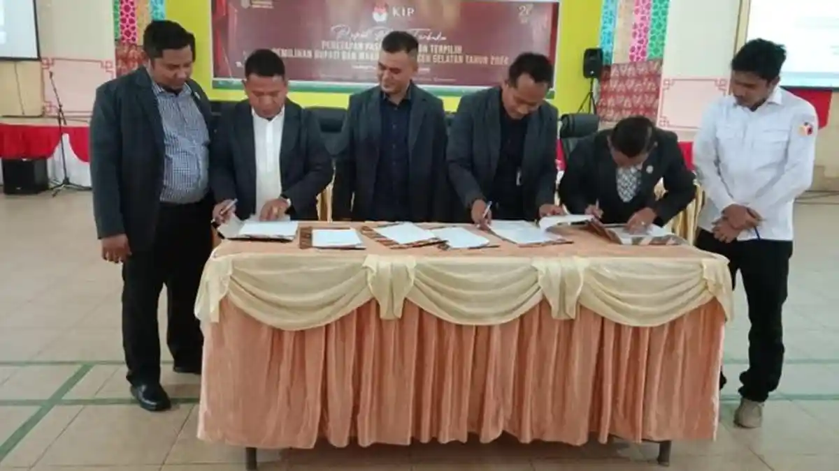 KIP Tetapkan Mirwan - Baital Mukadis Sebagai Bupati dan Wakil Bupati Aceh Selatan Terpilih