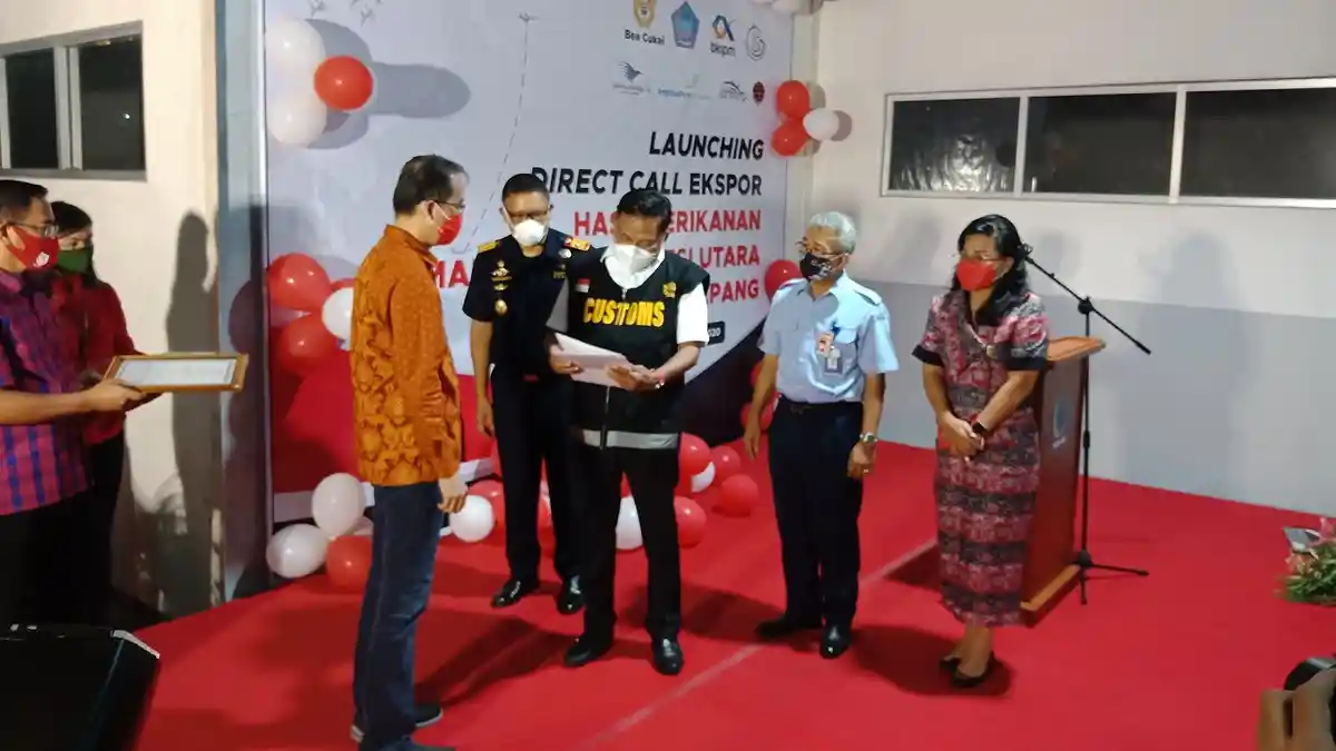 Gubernur Olly Dondokambey Luncurkan Direct Call Ekspor Hasil Perikanan Sulut ke Jepang