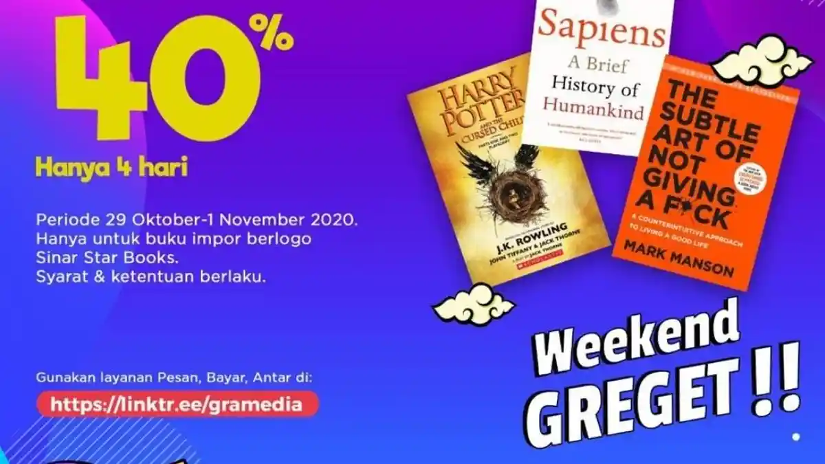 Promo Spesial Toko Buku Gramedia Pandanaran Semarang, Ada Diskon Hingga 40 Persen