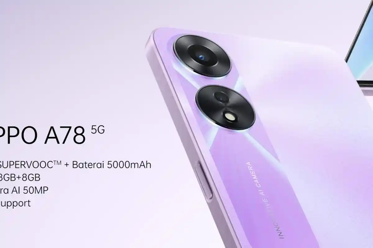Didukung RAM 8GB serta Jaringan 5G, Harga HP Oppo A78 Rp 3 Jutaan Bulan April 2023