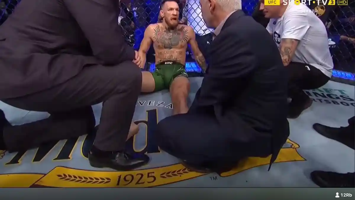 HASIL UFC 264 - Dustin Poirier Menang TKO, Conor McGregor Sudah Kalah, Patah Engkel