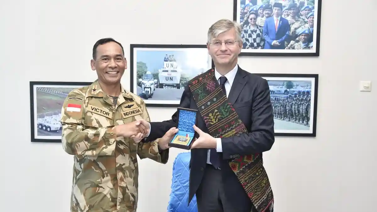 Komandan PMPP TNI Terima Kunjungan Kehormatan Wakil Sekjen PBB urusan Pasukan Perdamaian
