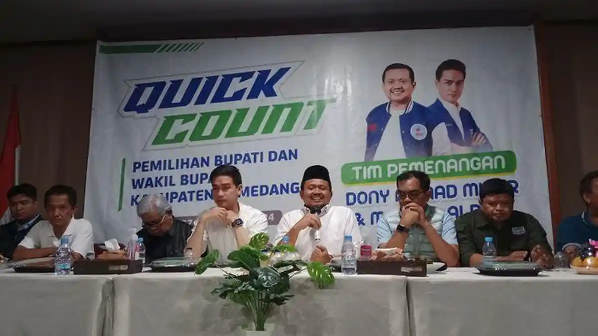 Pidato Pasca-Menang Hasil Quick Count Pilkada Sumedang 2024, Dony: Kami Tidak Akan Mengecewakan