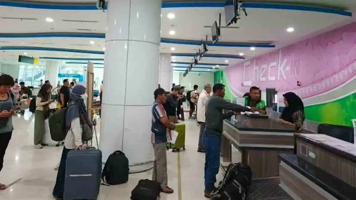 Lonjakan Pemudik di Bandara Djalaluddin Gorontalo Naik 10 Persen di Tahun 2025 Dibanding Tahun Lalu