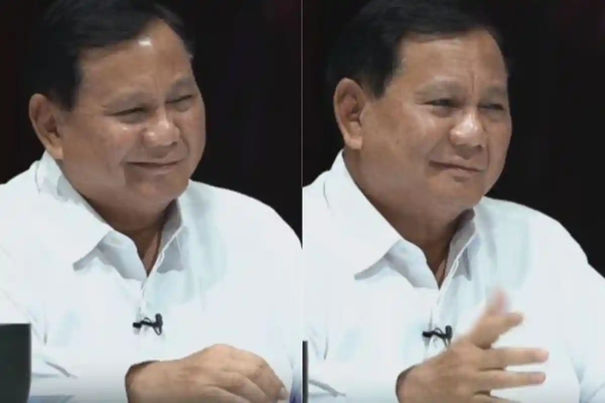 Senyum Penuh Makna Prabowo Subianto Diberi Pertanyaan Host Mata Najwa Soal Dirinya Maju Capres 2024