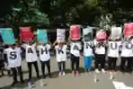 Aksi Desak Sahkan RUU Penghapusan Kekerasan Seksual