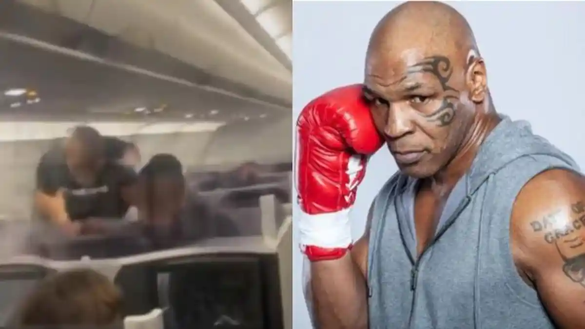 Ini Video Detik-detik Mike Tyson Hajar Pria yang Mengganggunya di Pesawat, Langsung KO!