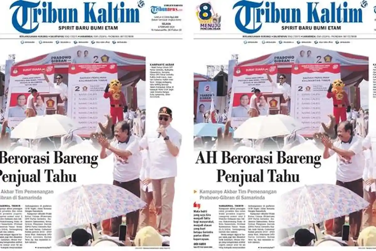 Kampanye Akbar Prabowo-Gibran di Samarinda, Andi Harun Ajak Penjual Tahu Orasi, 'Menang 1 Putaran'