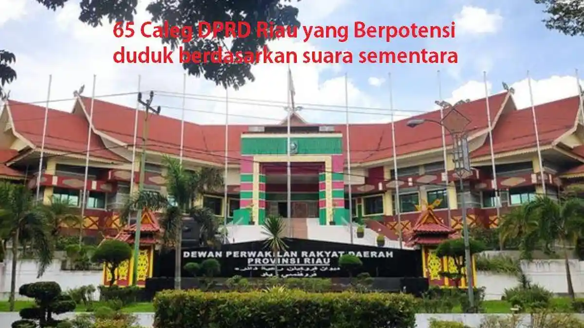 INI 65 Caleg DPRD Riau Peraih Suara Tertinggi yang Berpotensi Duduk