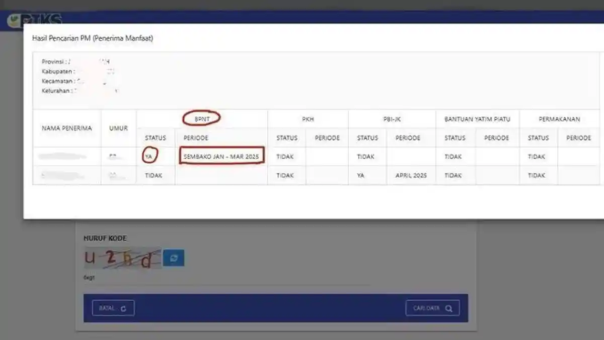Cara Cek BPNT dan PKH, Klik cekbansos.kemensos.go.id, Jadwal Pencairan Bansos Penebalan Juni 2025