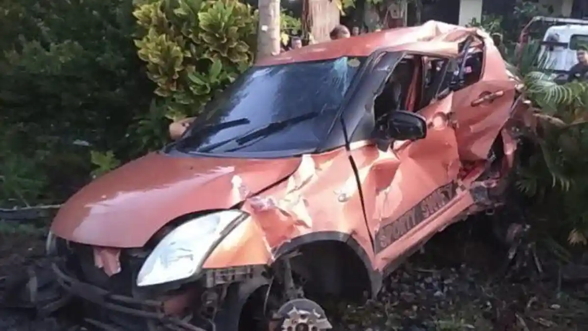 KA Serayu Tabrak Suzuki Swift di Kota Tasikmalaya, Menewaskan 3 Orang Remaja