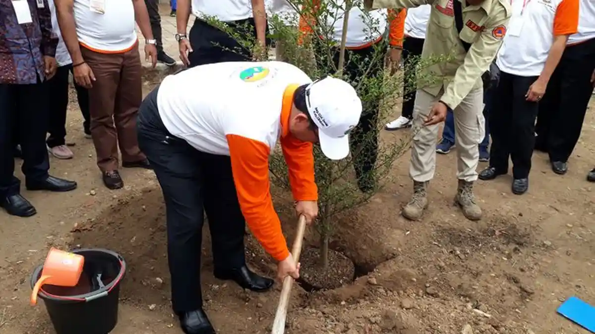 Gerakan Nasional Pemulihan DAS, Pemkab Cirebon Tanam 20 Ribu Pohon