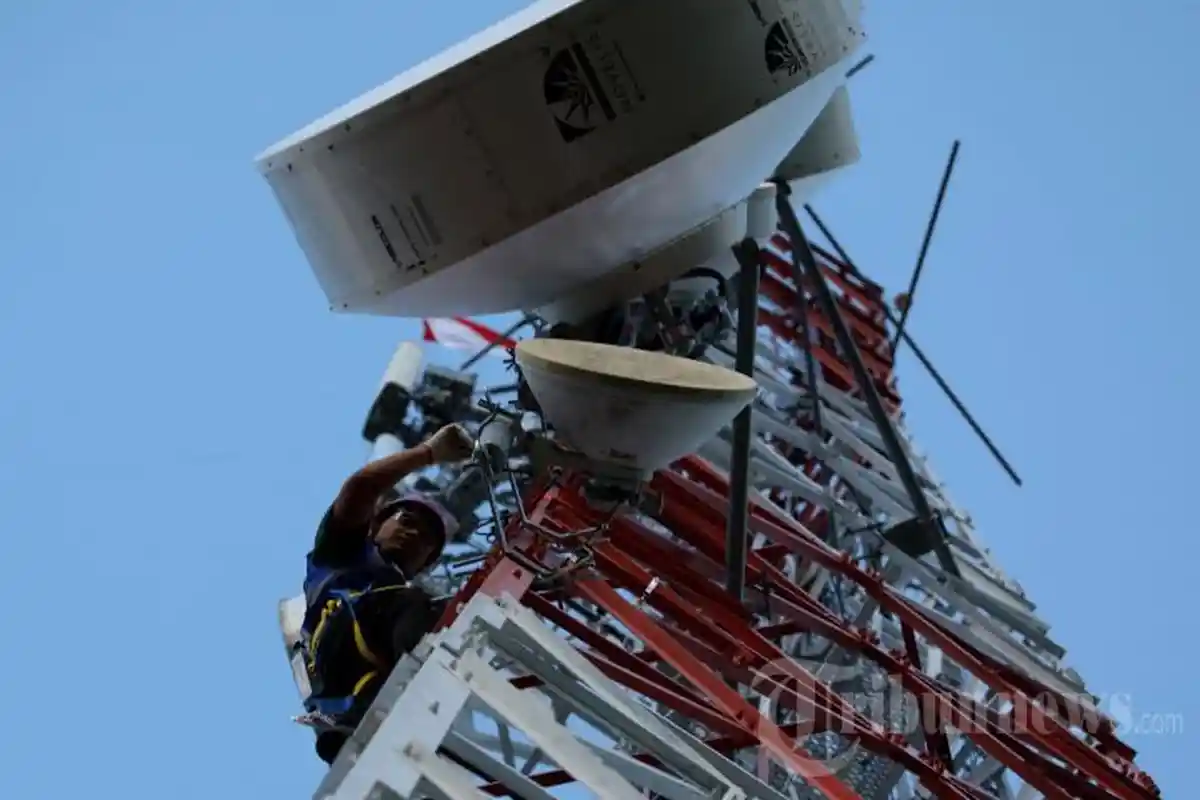 BTS Hasil Program BAKTI Kemenkominfo di Lumbok Seminung Lampung Barat Masih Berfungsi dengan Baik