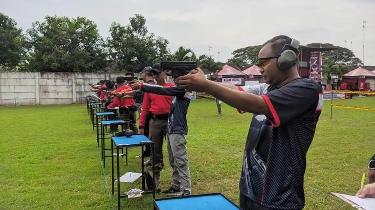 Kejuaraan Menembak Kapolres Pati Cup Digelar Jelang HUT ke-76 Bhayangkara