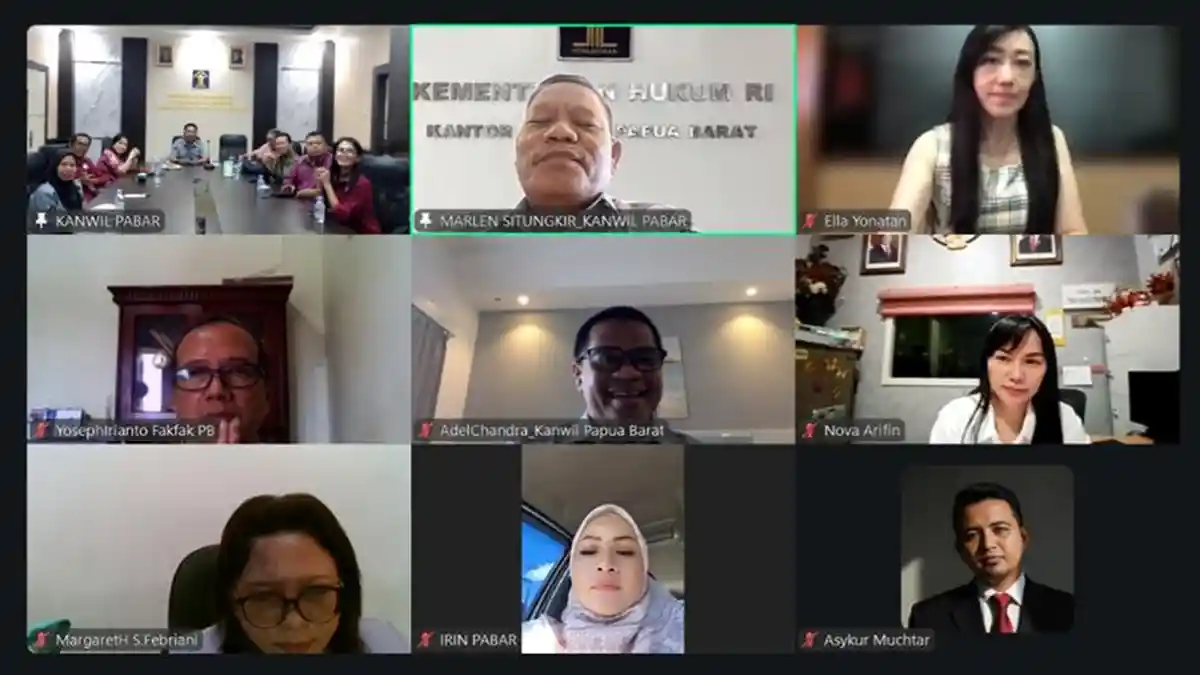 Rapat Majelis Pengawas Notaris, Kanwil Kemenkum Pabar Paparkan Tugas 2026