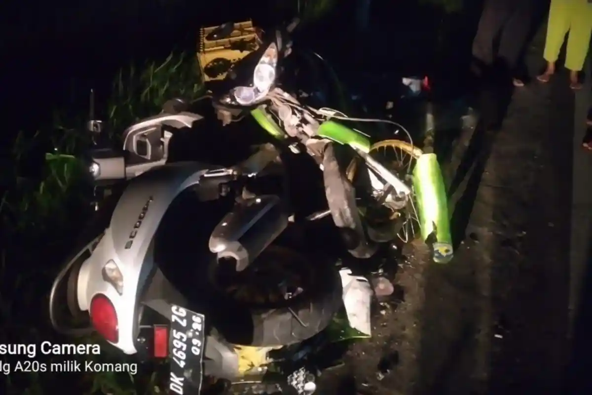 Dua Sepeda Motor Terlibat Lakalantas Adu Jangkrik di Jembrana, Seorang Guru Sekolah Tewas