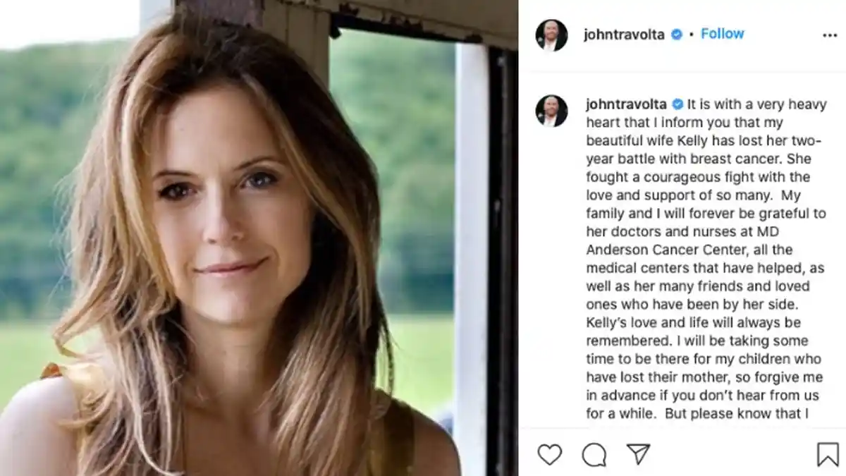 Dua Tahun Lawan Kanker Payudara, Istri John Travolta, Kelly Preston Meninggal Dunia
