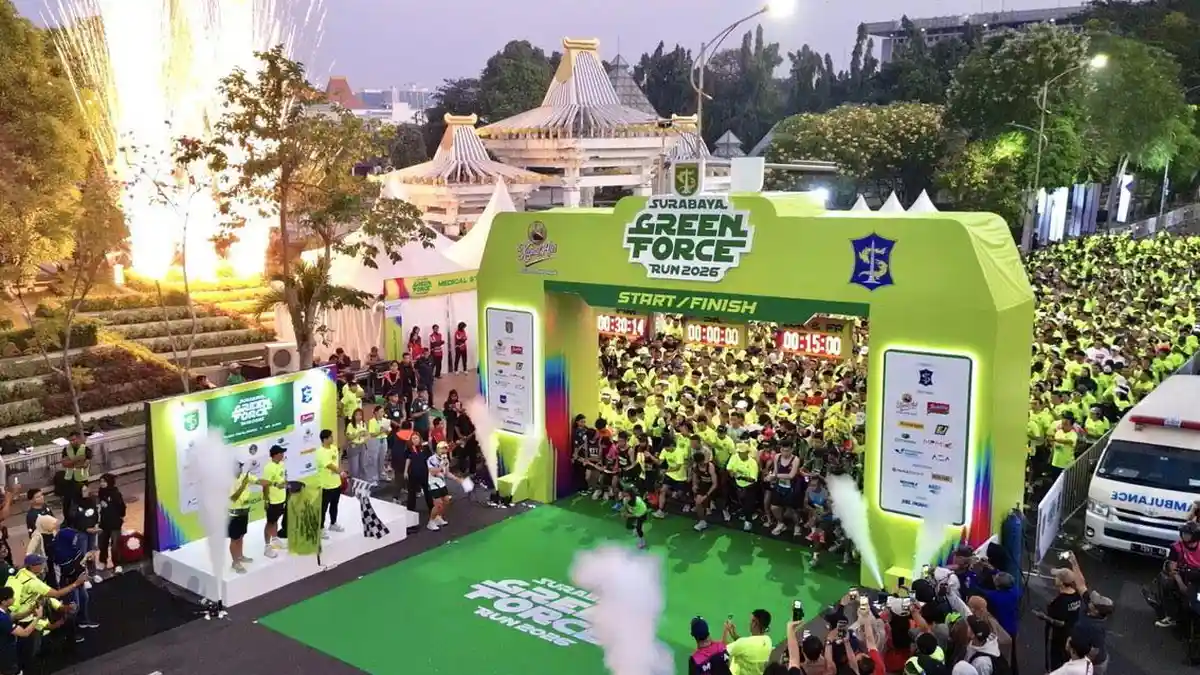6.000 Pelari dari 10 Negara Serbu Surabaya Green Force Run 2026, Nikmati Pesona Kota Pahlawan - Surya.co.id
