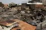 Sisa Kebakaran Pondok Bambu