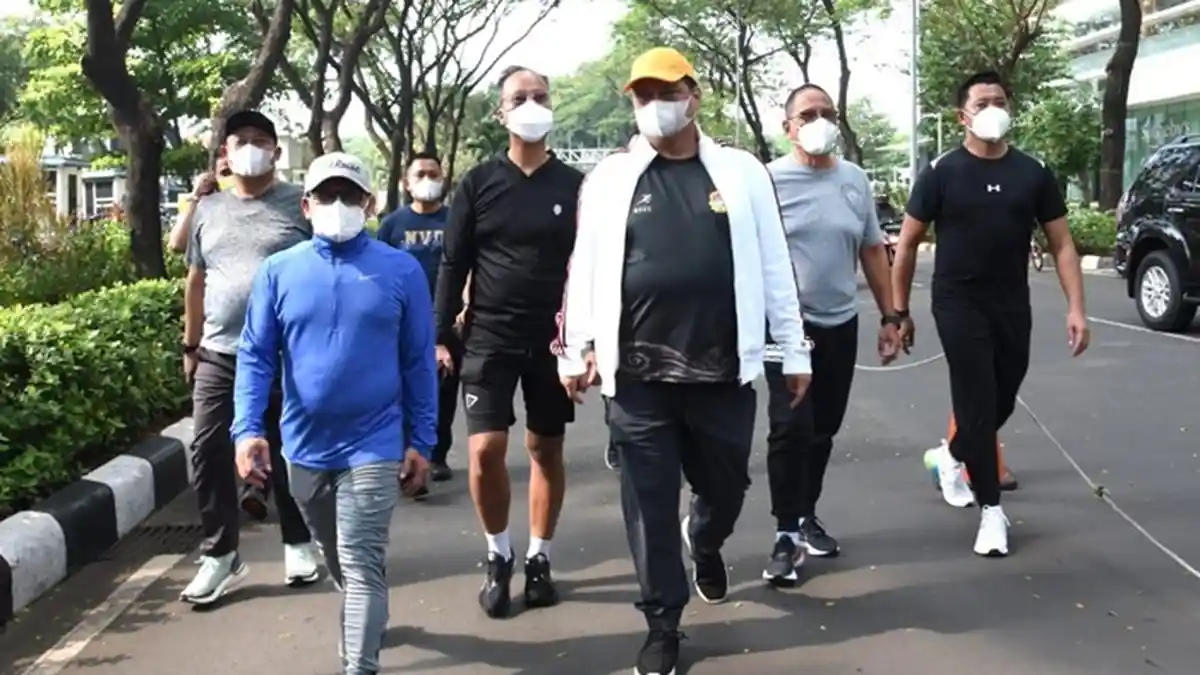 Airlangga-Cak Imin Jalan Pagi Disebut Membangun Hubungan yang Sehat