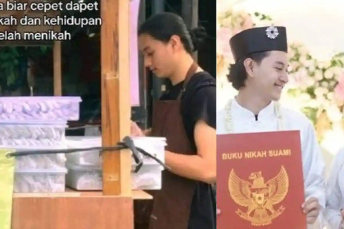 Inilah Sosok Bagas, Pemuda 20 Tahun Rela Jualan Bakso Aci Buat Modal Nikah, Endingnya Bikin Happy