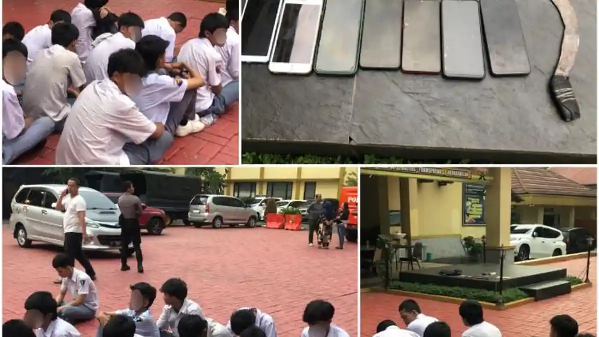 Serang Bus Miniarta Pakai Celurit, 13 Pelajar SMK di Kota Bogor Diciduk ...