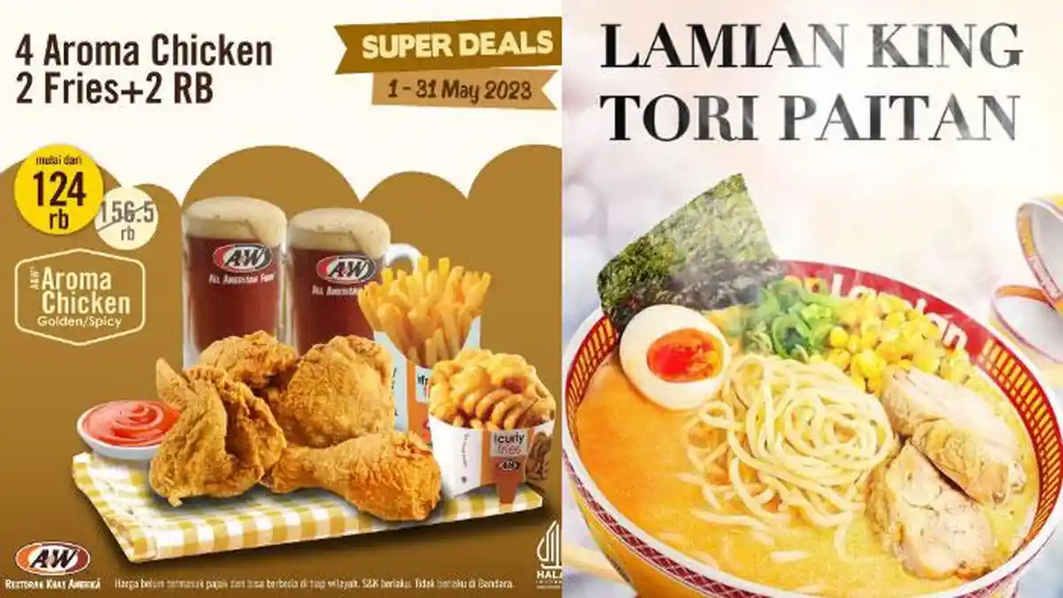 Promo Restoran Cepat Saji Hari Ini 25 Mei 2023, Ada A&W, Golden Lamian, Chatime, dan Donat JCO
