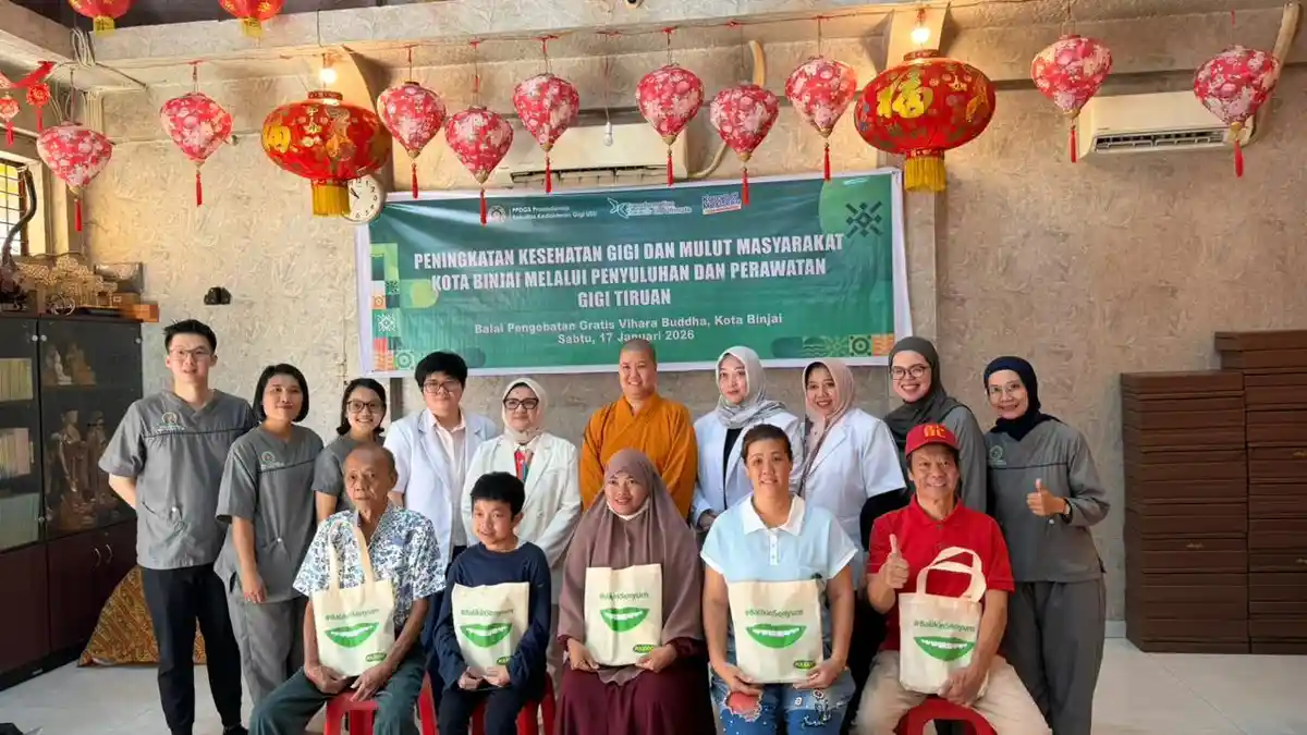 FKG USU Meningkatkan Kualitas Hidup Masyarakat Binjai,  Melalui Pembuatan Gigi Tiruan Gratis