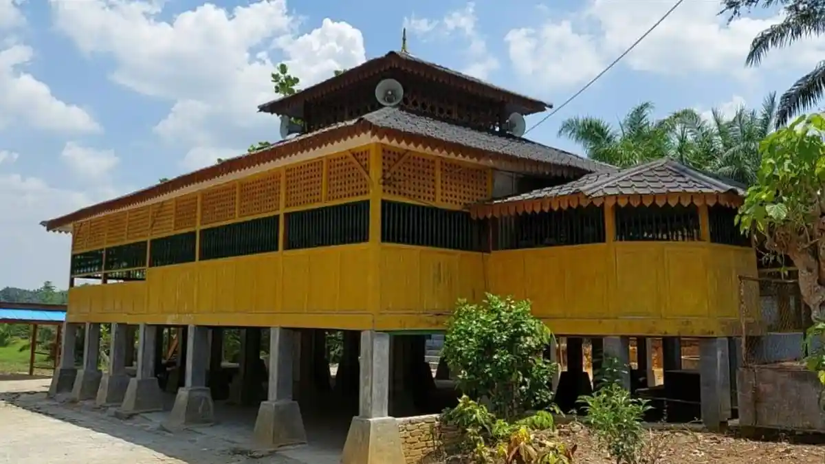 Masjid Ar-Rahman, Masjid Tertua di Langkat Dibangun Tahun 1775 yang Kini Masih Kokoh