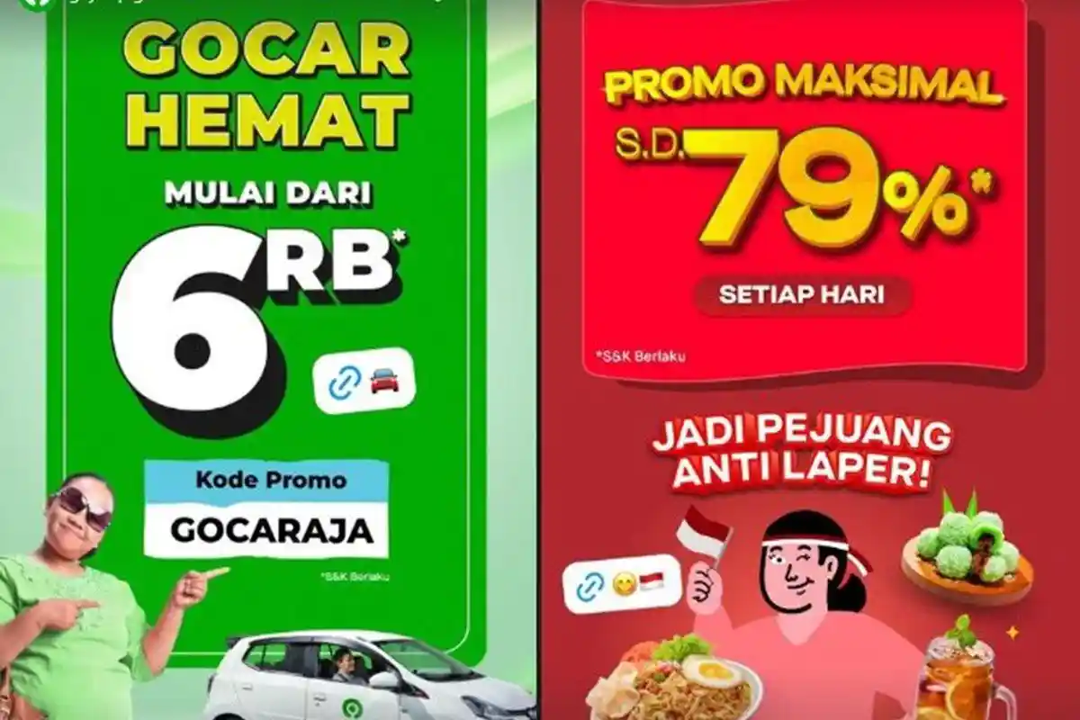 15 Kode Promo Gojek Hari Ini 5 September 2024 Diskon GoCar Hemat Rp6 Ribu, GoFood 35 Persen,Cashback