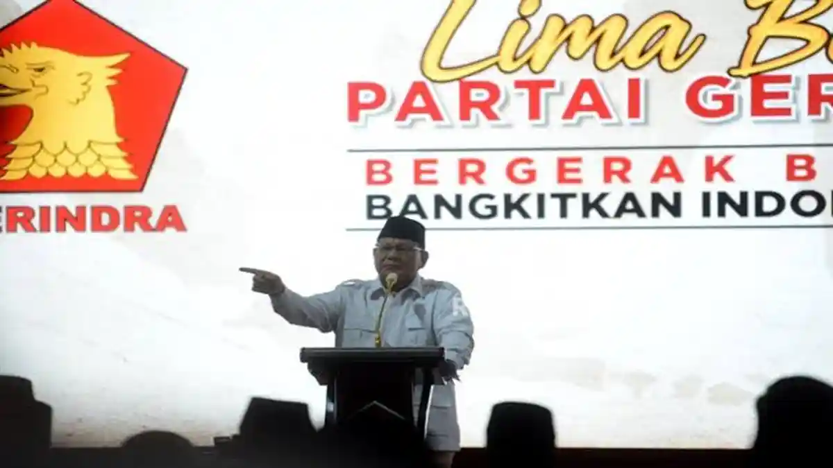 Jokowi dan Prabowo Saling Berbalas Pujian di HUT Gerindra