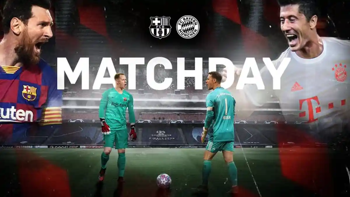Siaran Langsung Barcelona vs Bayern Munchen - LINE UP dan LINK Live Streaming SCTV