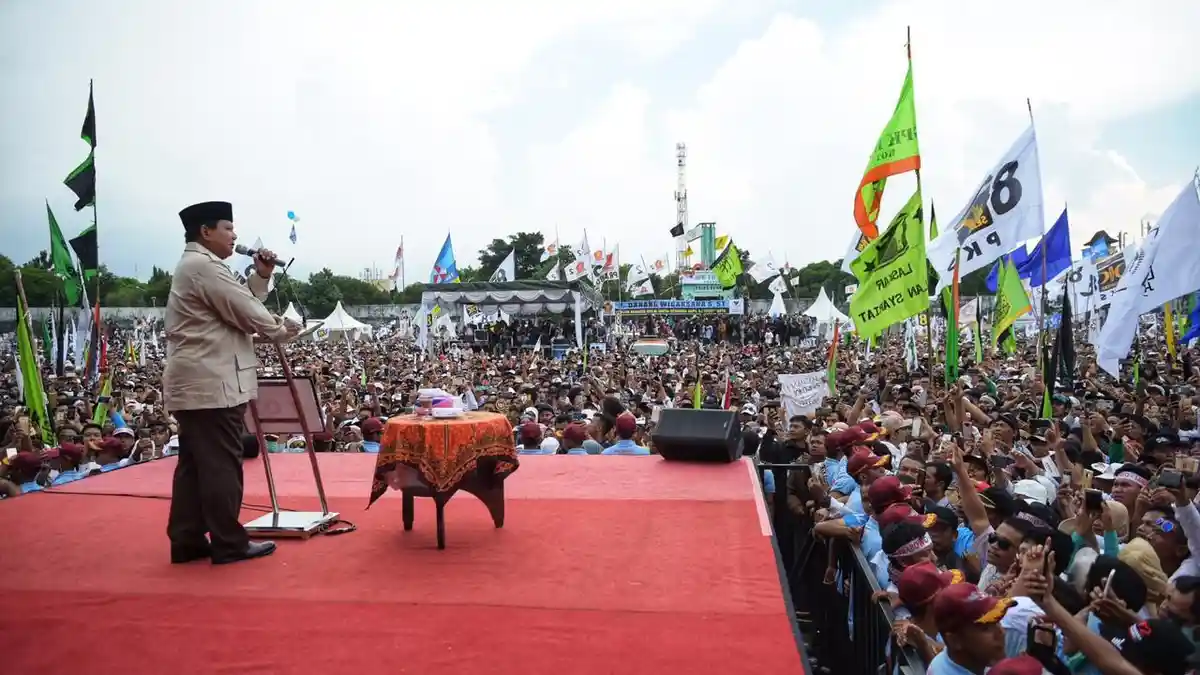 Prabowo Dijadwalkan Kampanye Akbar di Kampung Jokowi Hari Ini