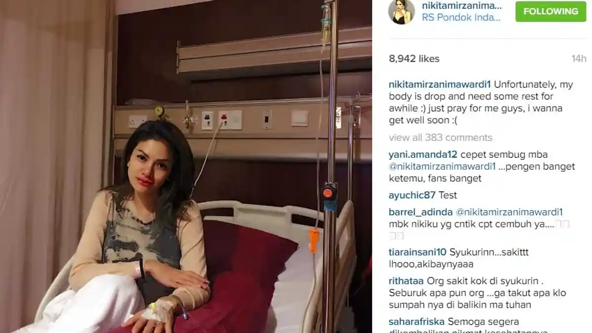 Nikita Mirzani Masuk Rumah Sakit dan Diinfus, Netizen : 'Syukurinn !' - nikita-mirzani_20160509_123810.jpg