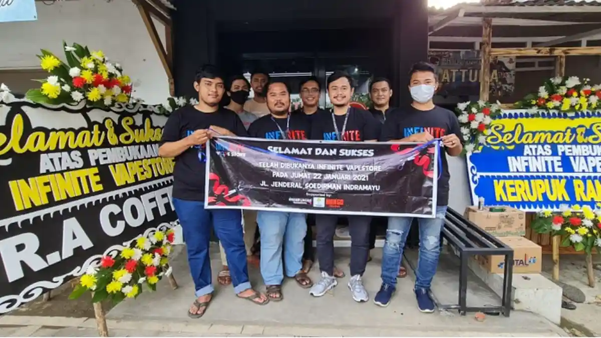 Infinite Vape Store Kini Hadir di Indramayu, Tawarkan Kenyamanan Nge-Vape, Bisa Sharing Juga