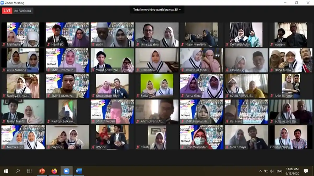 SMPIT Ukhuwah Banjarmasin Gelar Khataman dan Haflah Secara Virtual