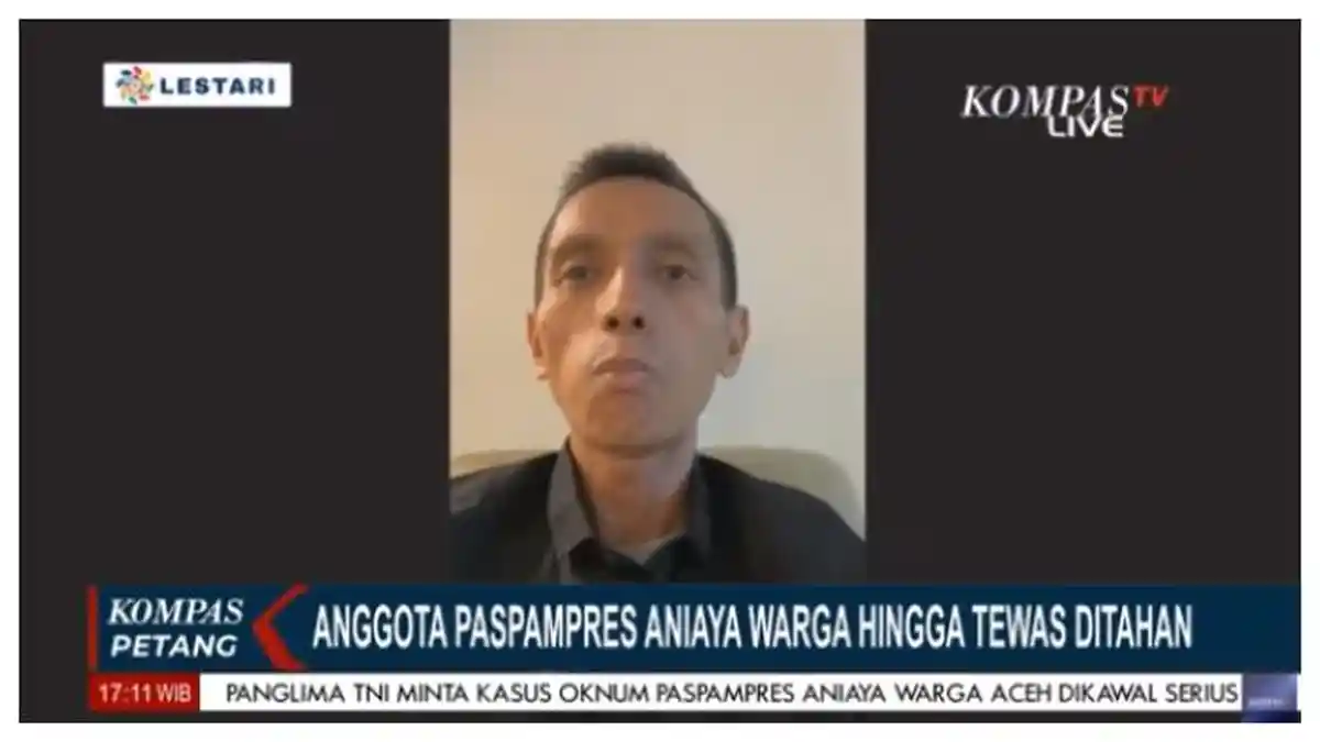 Oknum Paspampres Aniaya Pemuda Aceh hingga Tewas, Pengamat Militer: Harus Diadili di Peradilan Umum