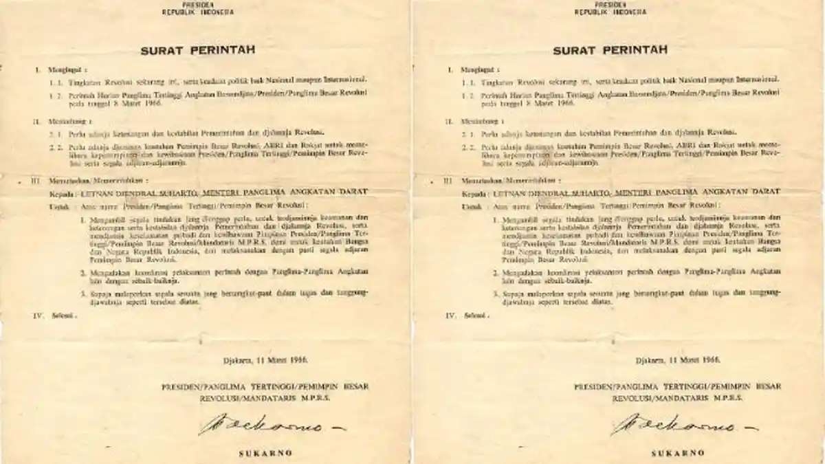 Surat Perintah 11 Maret 1966 dan Kontroversinya di Era Presiden Soekarno hingga Soeharto