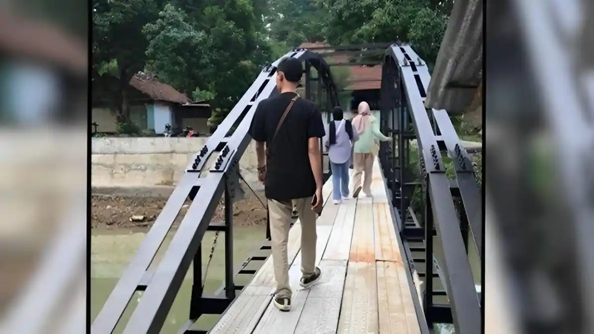 Sosok Sunardi Bangun Jembatan Rp 250 Juta Meski Tinggal di Bantaran Sungai, Kisahnya Viral