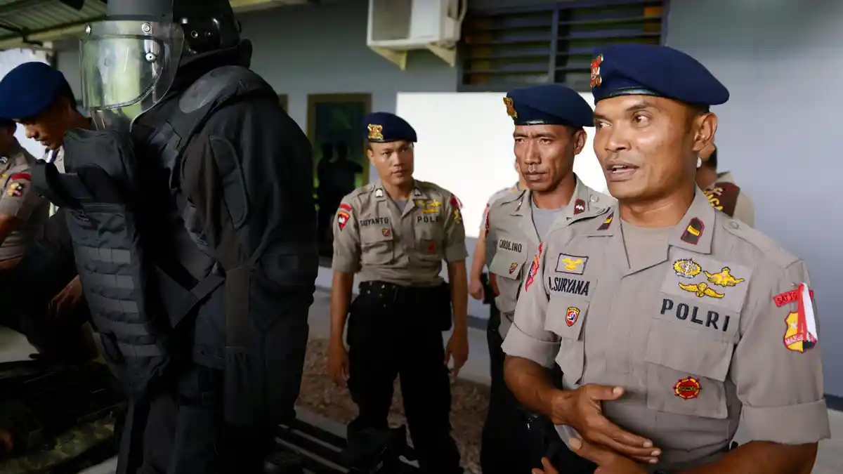 5 Terduga Kaki Tangan ISIS Diperiksa di Mako Brimob Kelapa Dua