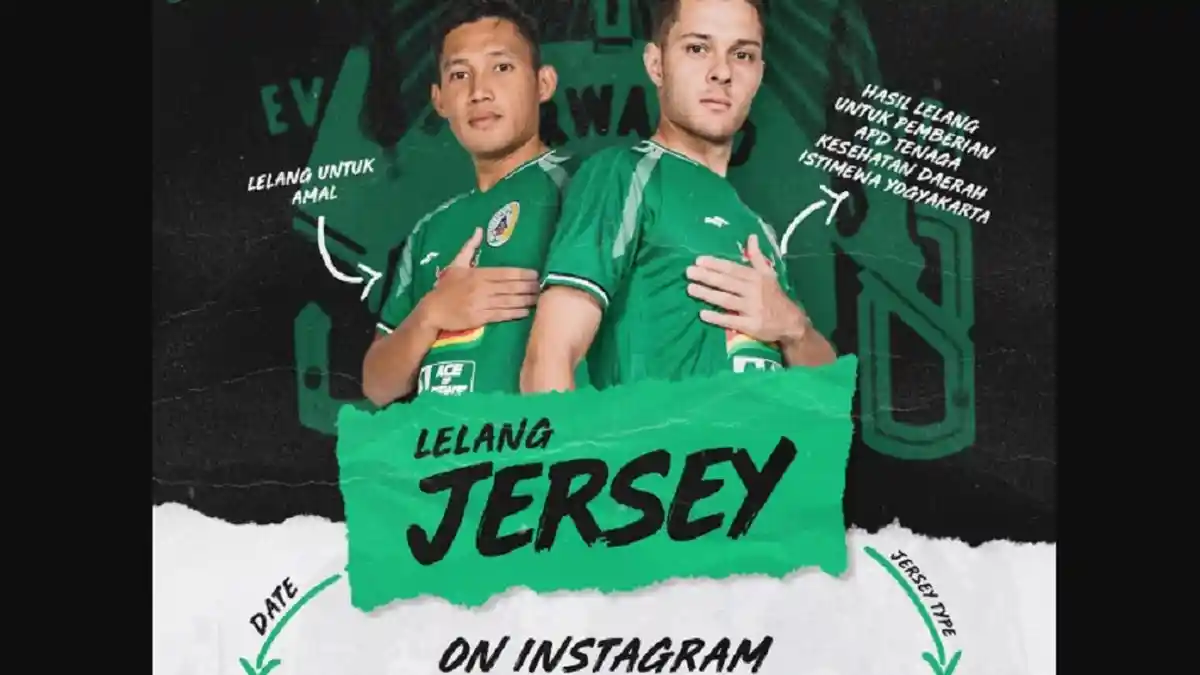 PSS Sleman Lelang 30 Jersey Bantu Penanggulangan Corona di DIY
