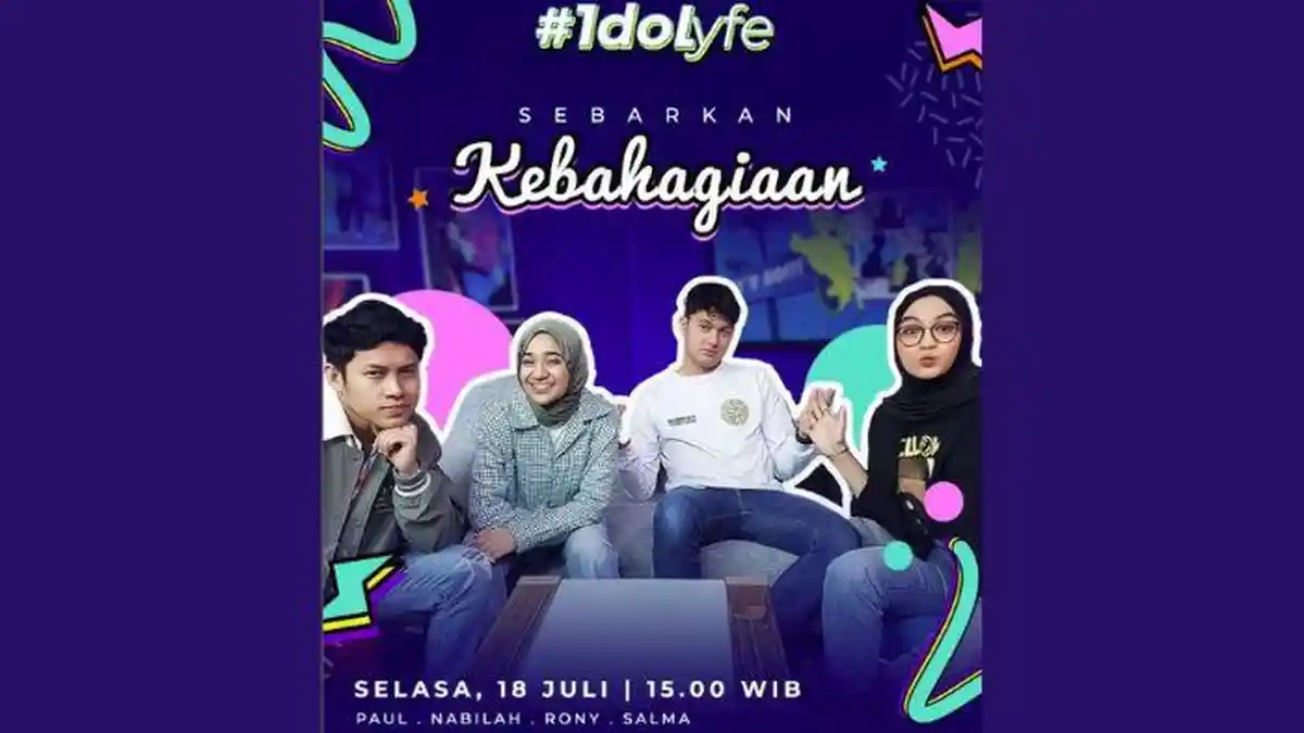 Live Streaming RCTI IdoLyfe 'Sebarkan Kebahagiaan' dengan Rony, Paul, Nabila, Salma Indonesian Idol