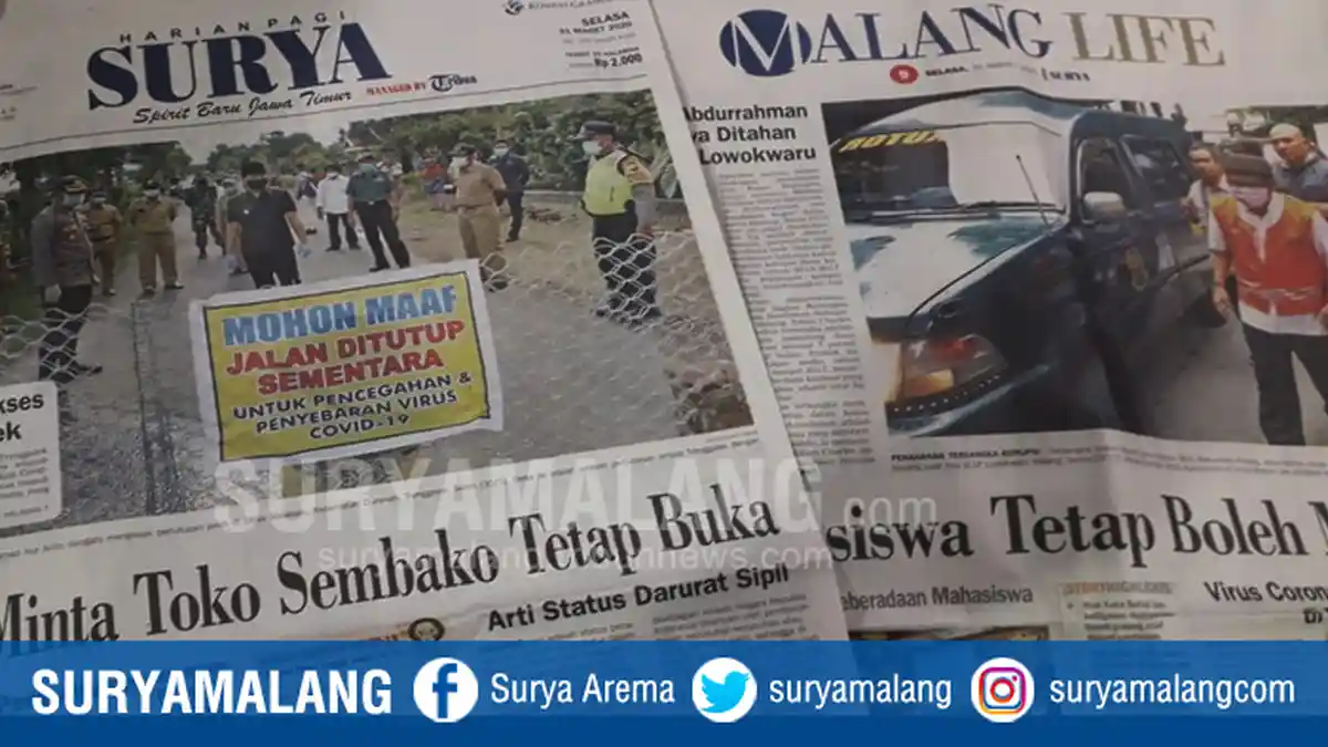 Hasil Penelitian Ilmiah Menyebut Koran Aman, Tidak Menyebarkan Virus Corona