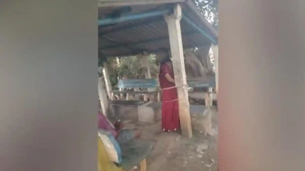 Diduga Selingkuhan, Wanita Ini Diikat di Tiang dan Diserang Brutal oleh Istri Sah di Depan Umum