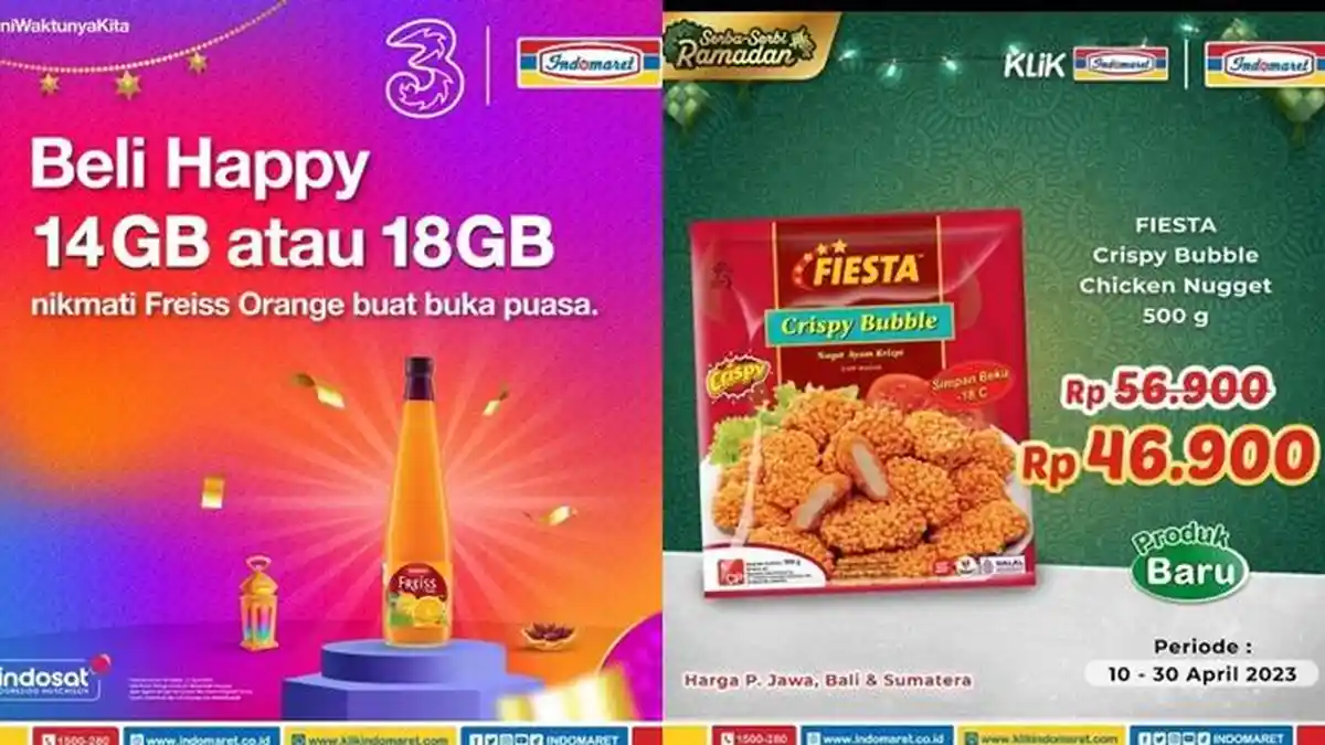Promo Indomaret Hari ini 11 April 2023, Beli Paket Data Tri 14 GB atau 18 GB Gratis Sirup