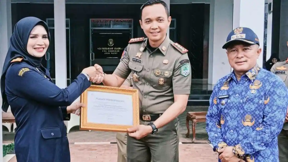 Selamat! Satpol PP dan Damkar Majalengka Dapat Penghargaan Dari Bea Cukai Jabar