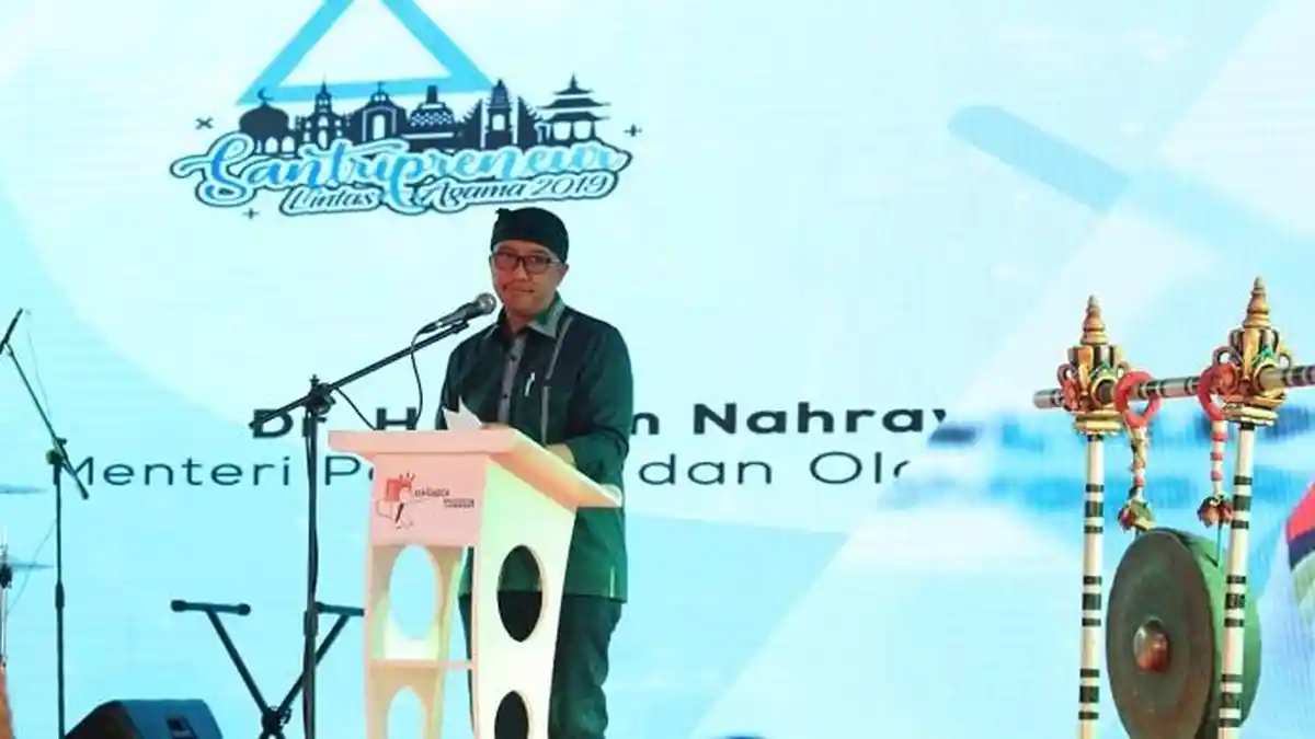Menteri Imam Nahrawi Buka Santripreneur Lintas Agama 2019 di Bali