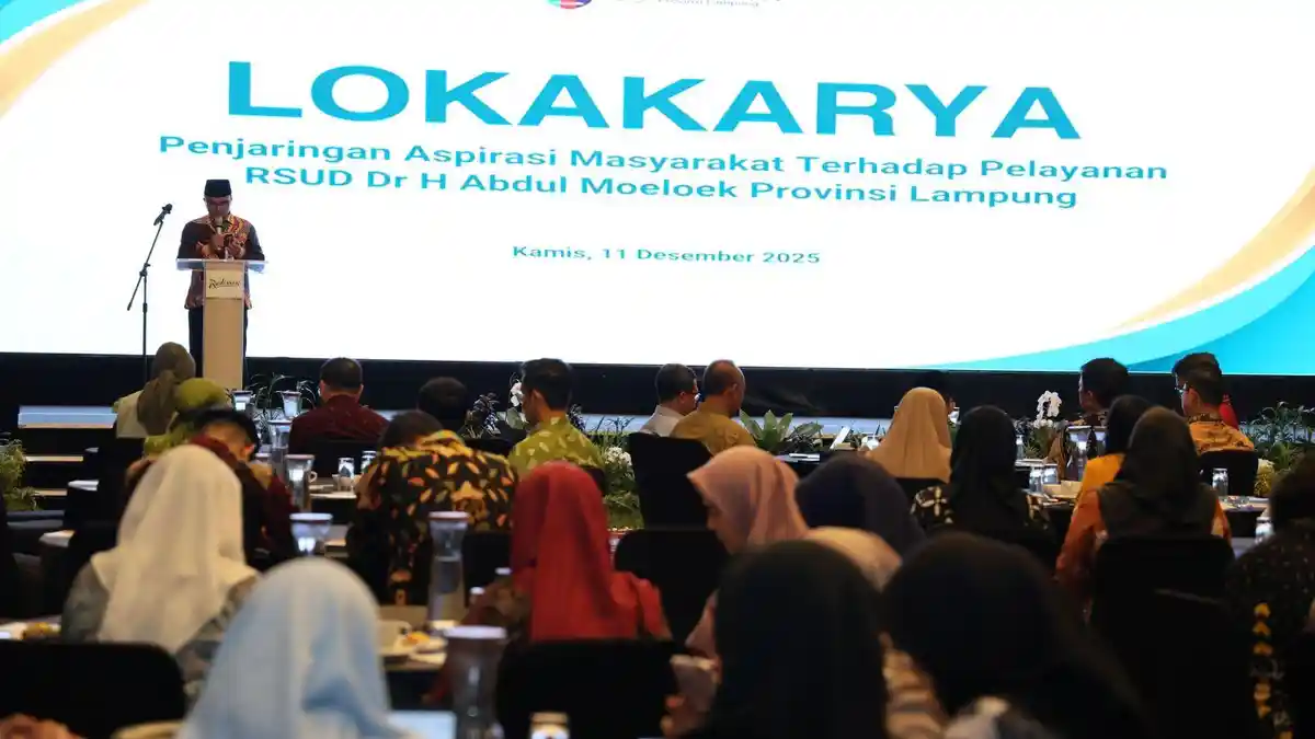 RSUD Abdul Moeloek Bakal Terapkan Kamar Standar 2026, Pemprov Lampung Tekankan Pelayanan Nomor Satu
