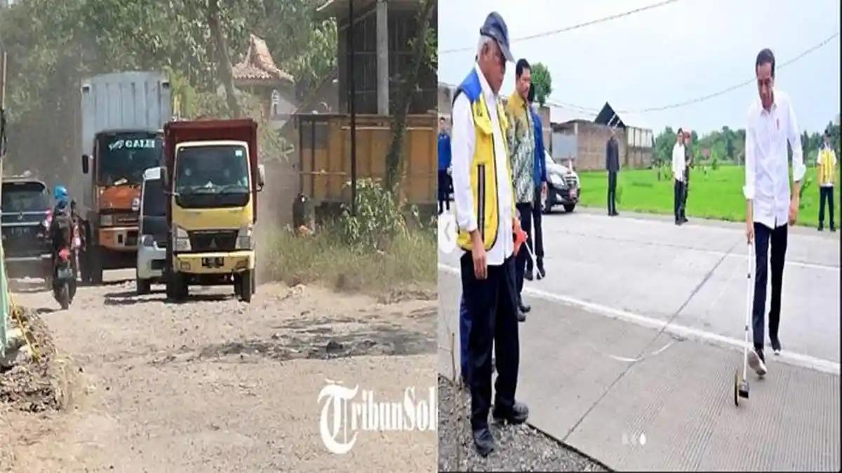 HEBOH Jalan Rusak Solo-Purwodadi Jateng Bikin Jokowi Kesal, Ternyata Dijuluki Wisata Jeglongan Sewu